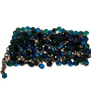 Aqua Beaded Bracelet